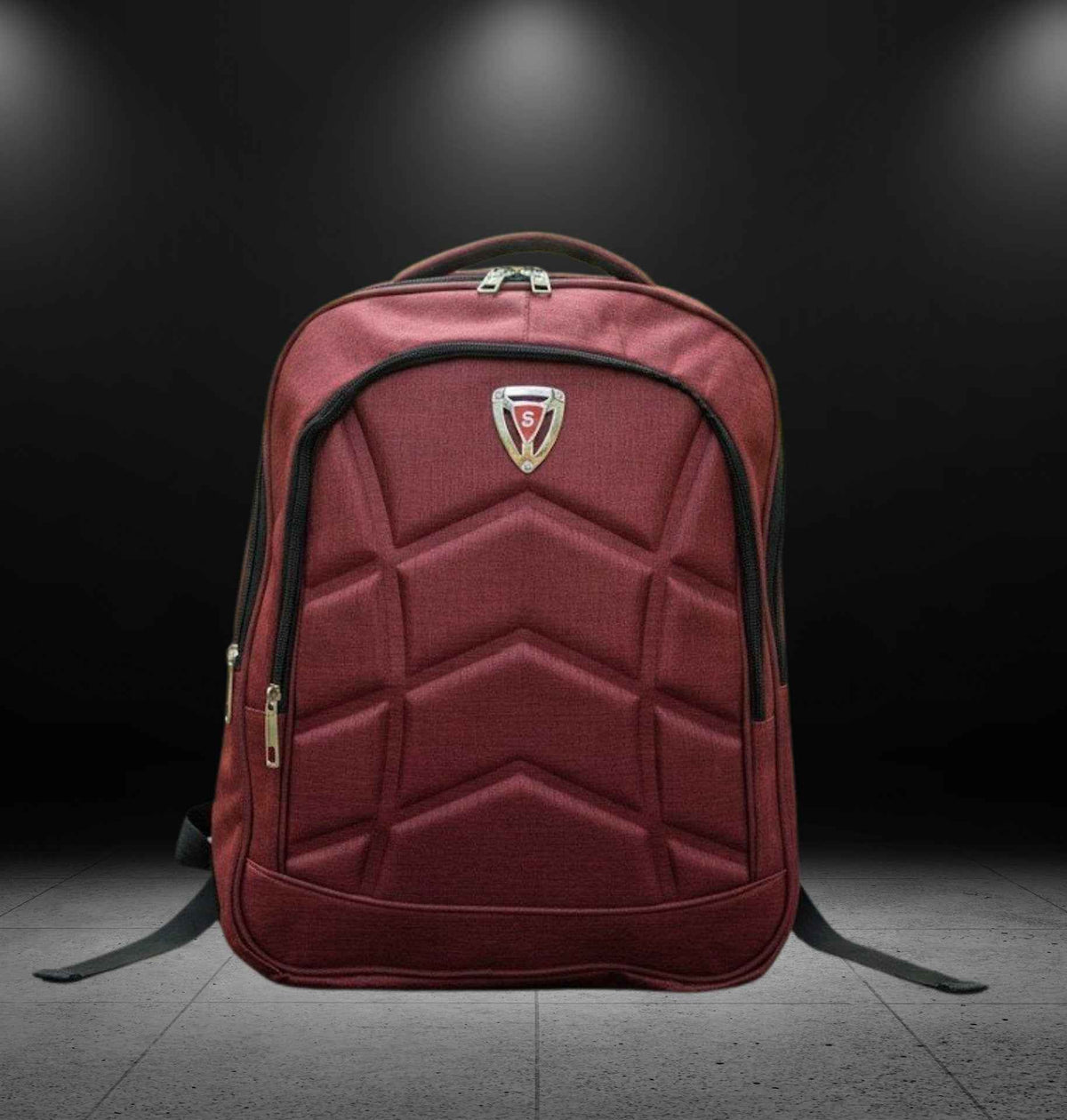 Laptop-Rucksack Bordeaux Rot 15 Zoll – Statement-Daypack mit 3+2 Fächern & Polsterung | Wortmelodie Moments