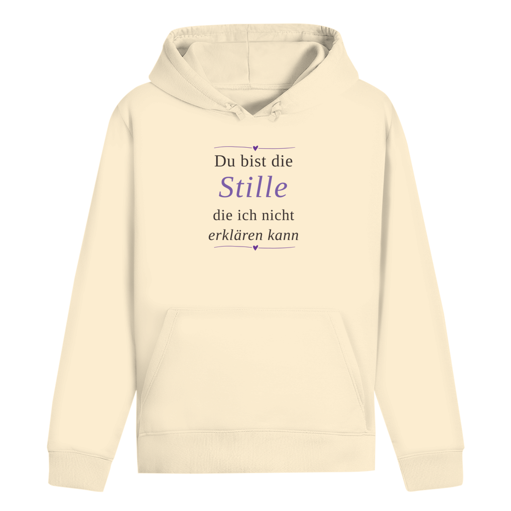 ST/ST Drummer Hoodie – „Du bist die Stille, die ich nicht erklären kann" | Wortmelodie Moments