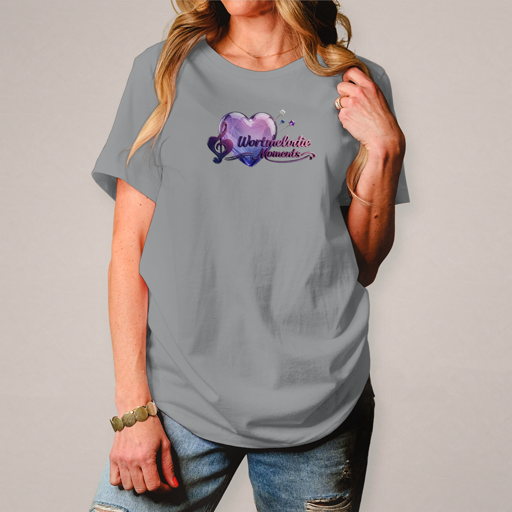 Damen T-Shirt Wortmelodie Herz - Wortmelodie Moments