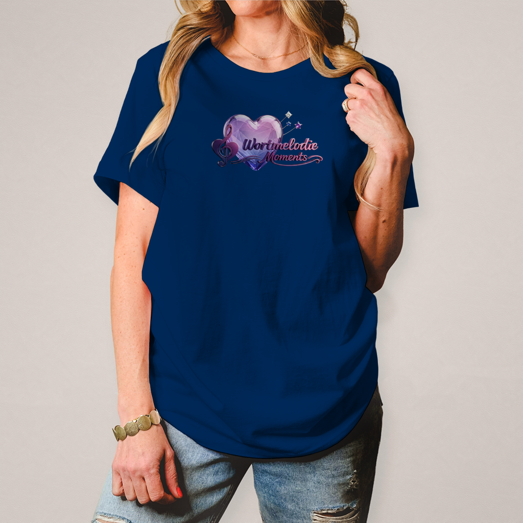 Damen T-Shirt Wortmelodie Herz - Wortmelodie Moments