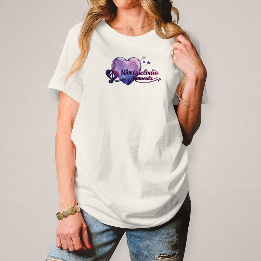 Damen T-Shirt Wortmelodie Herz - Wortmelodie Moments
