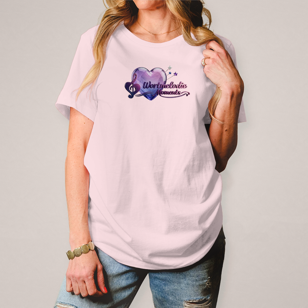 Damen T-Shirt Wortmelodie Herz - Wortmelodie Moments