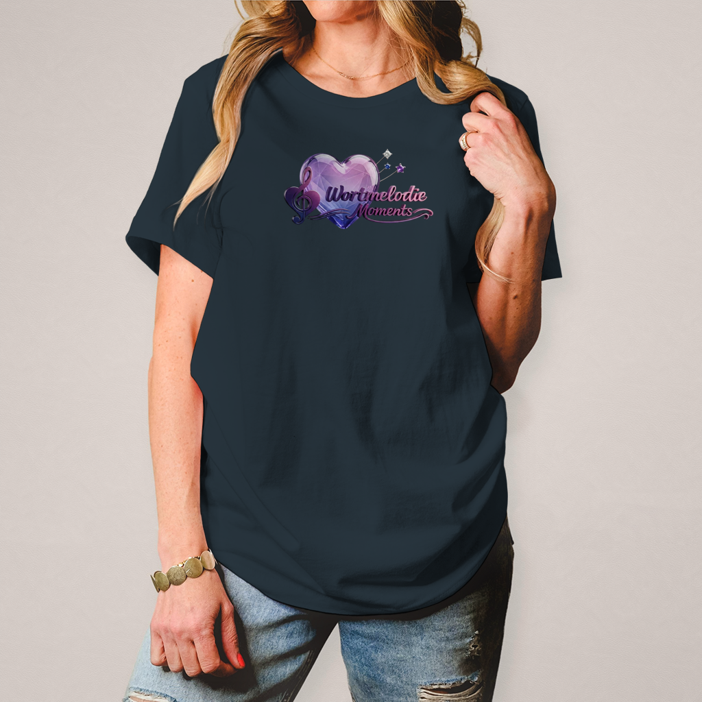 Damen T-Shirt Wortmelodie Herz - Wortmelodie Moments