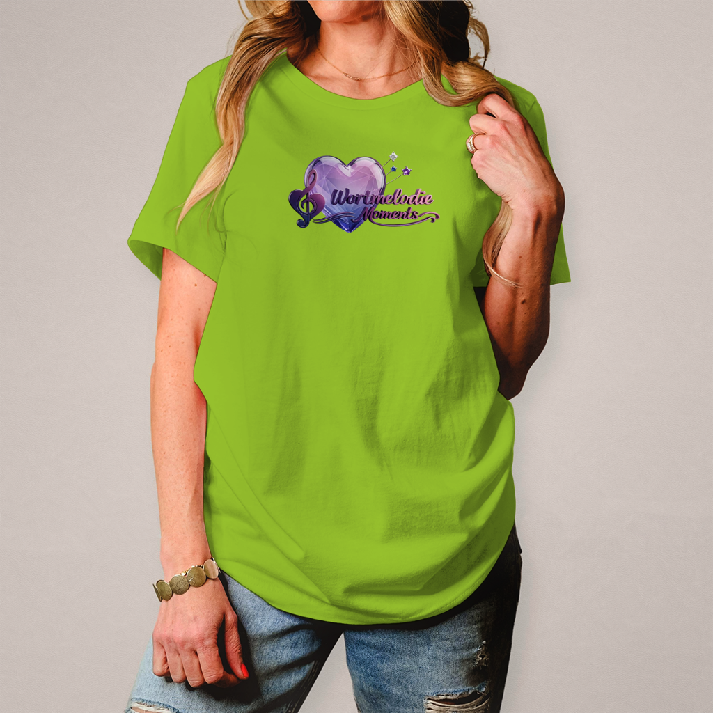 Damen T-Shirt Wortmelodie Herz - Wortmelodie Moments