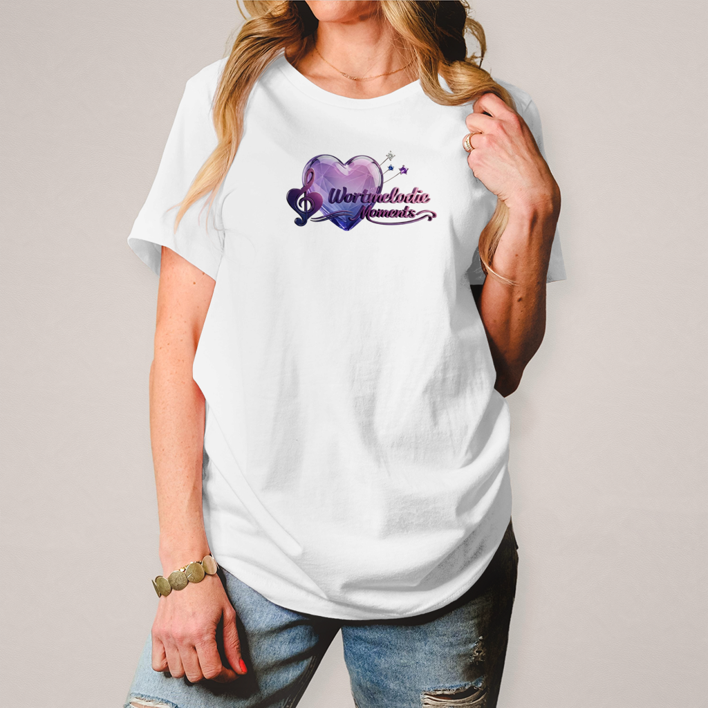 Damen T-Shirt Wortmelodie Herz