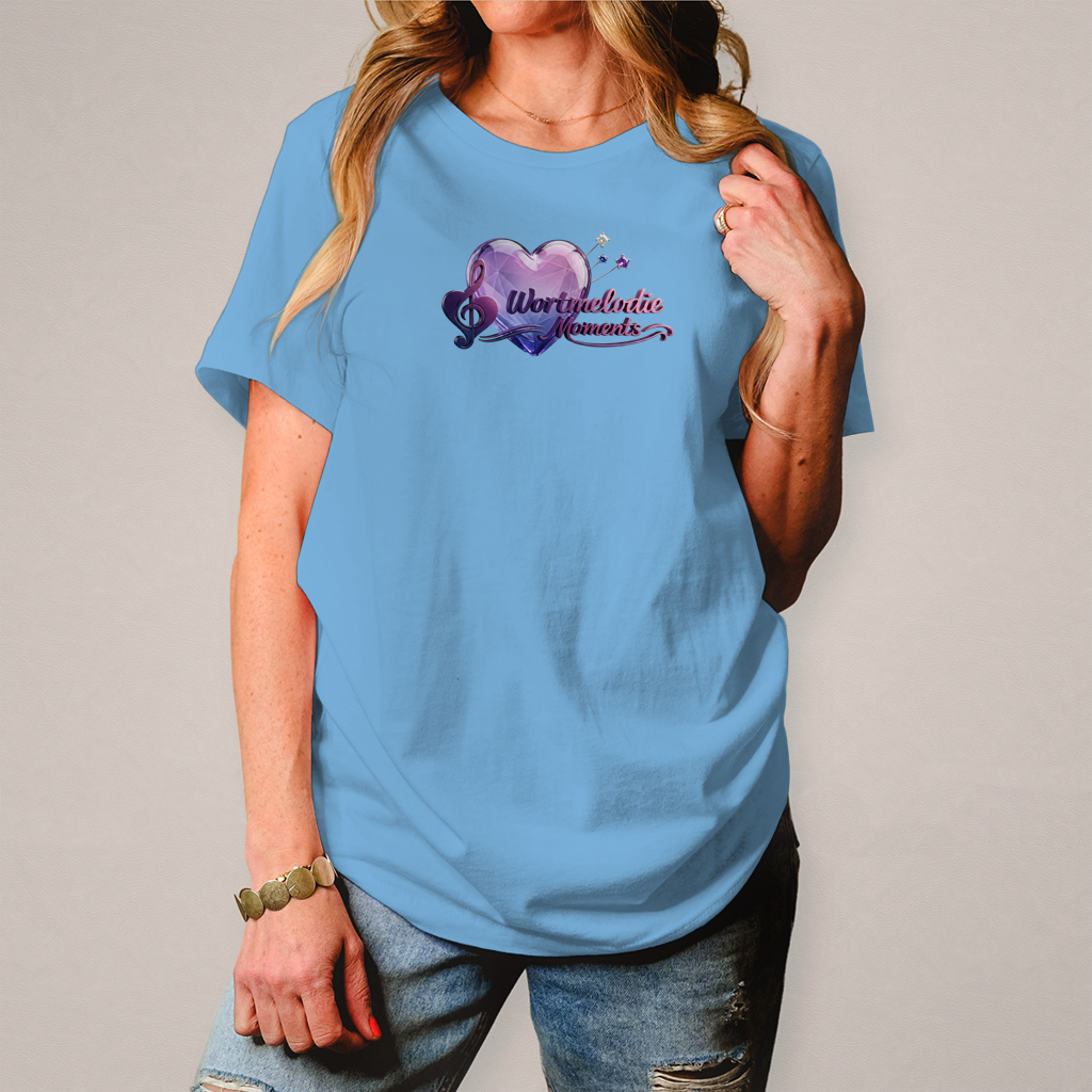 Damen T-Shirt Wortmelodie Herz - Wortmelodie Moments