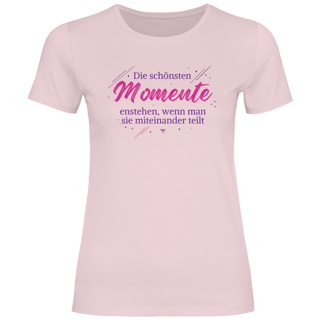 Damen T-Shirt Die schönsten momente - Wortmelodie Moments