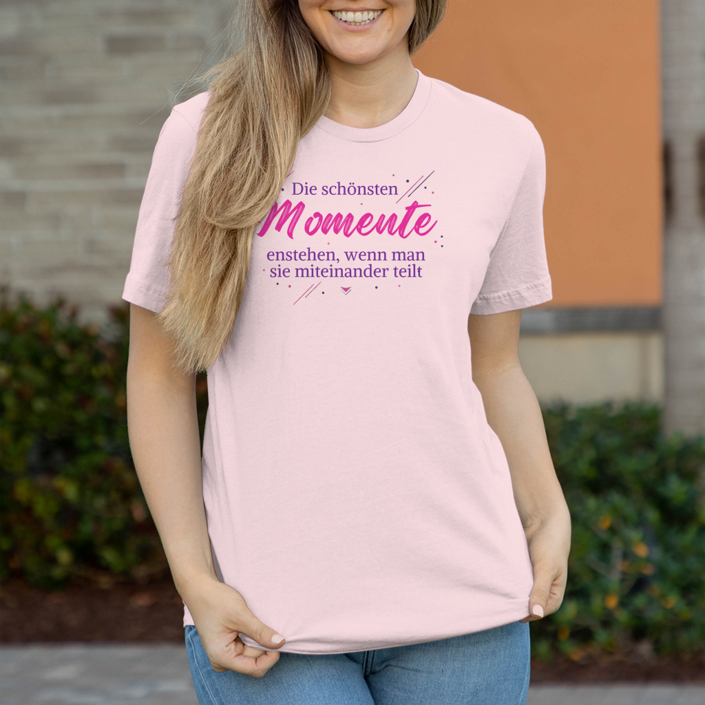 Damen T-Shirt Die schönsten momente - Wortmelodie Moments