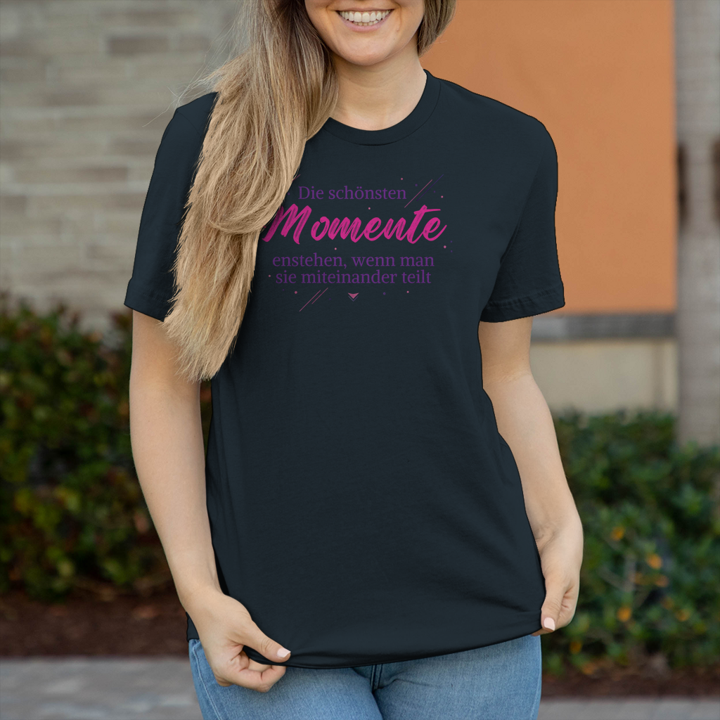 Damen T-Shirt Die schönsten momente - Wortmelodie Moments