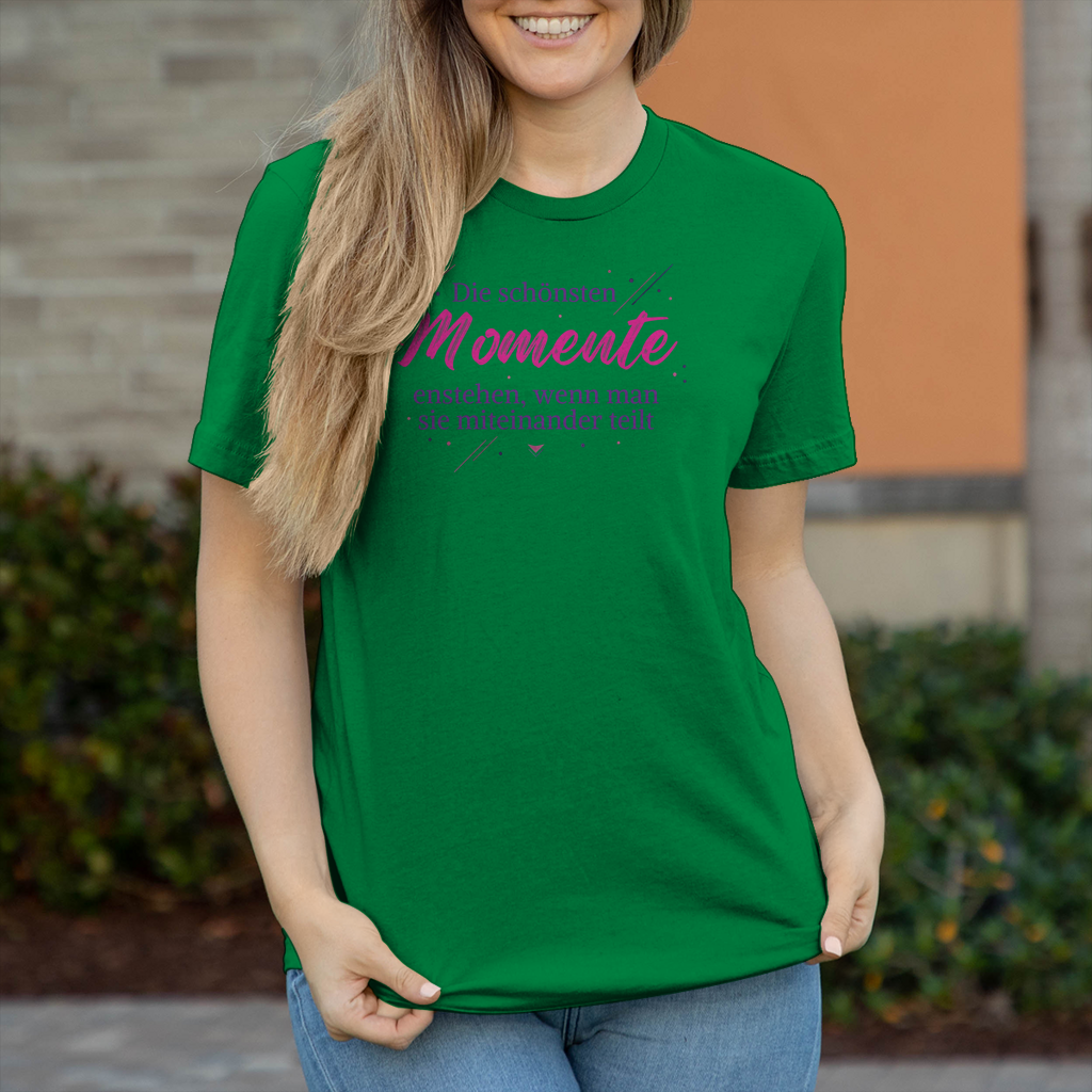Damen T-Shirt Die schönsten momente - Wortmelodie Moments