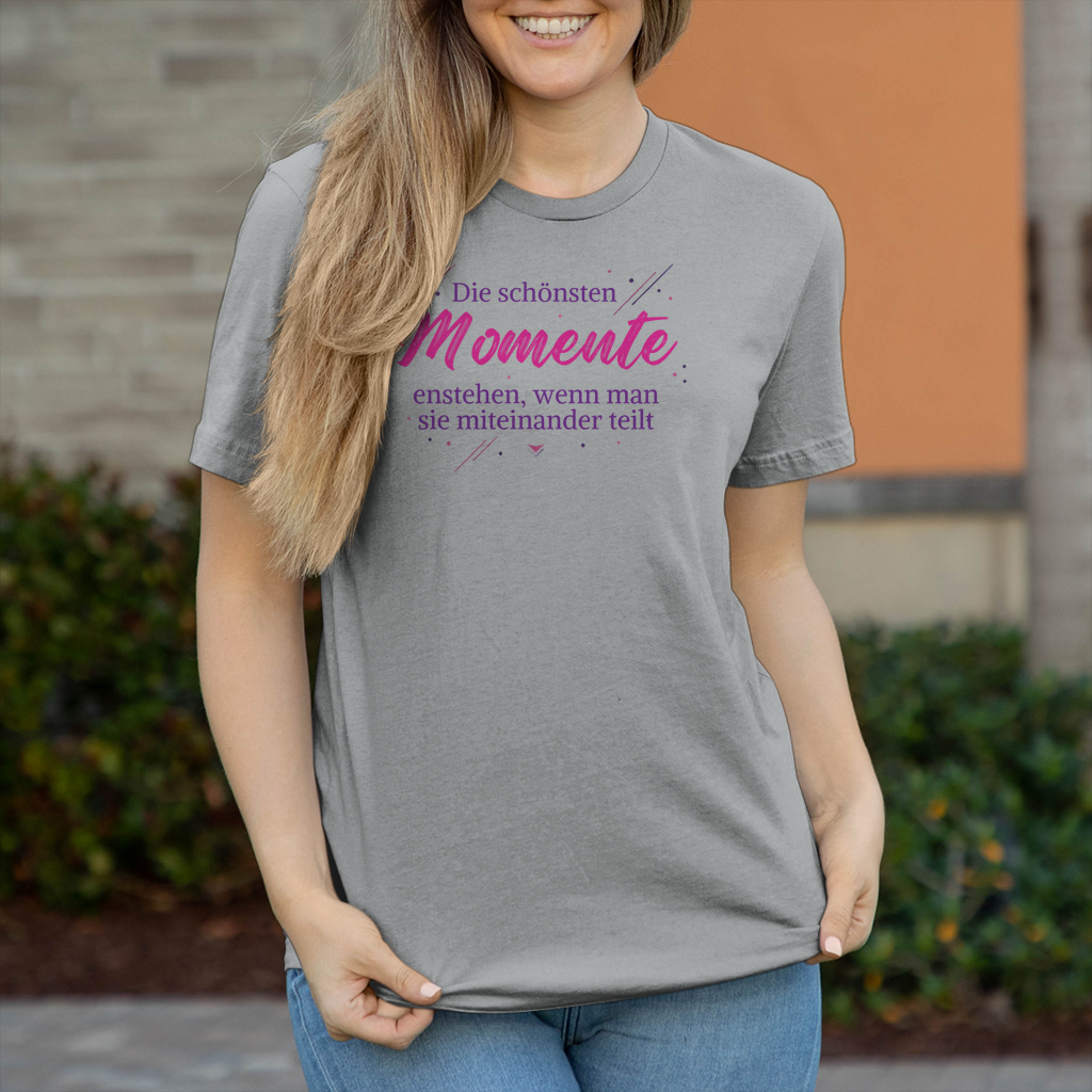 Damen T-Shirt Die schönsten momente - Wortmelodie Moments