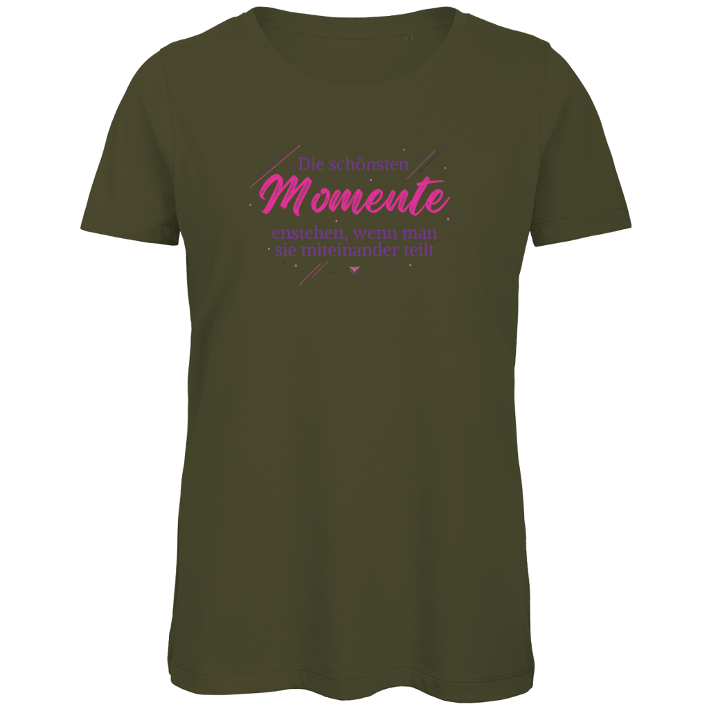 Damen Premium T-Shirt Spruch "Die schönsten Momente...."