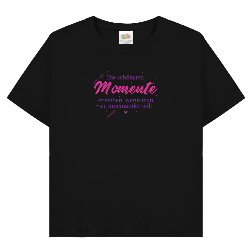 Damen Promo T-Shirt Die schönsten Momente enstehen, ...