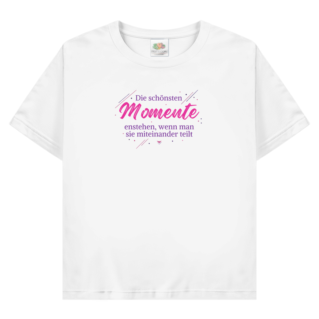 Damen Promo T-Shirt Die schönsten Momente enstehen, ...