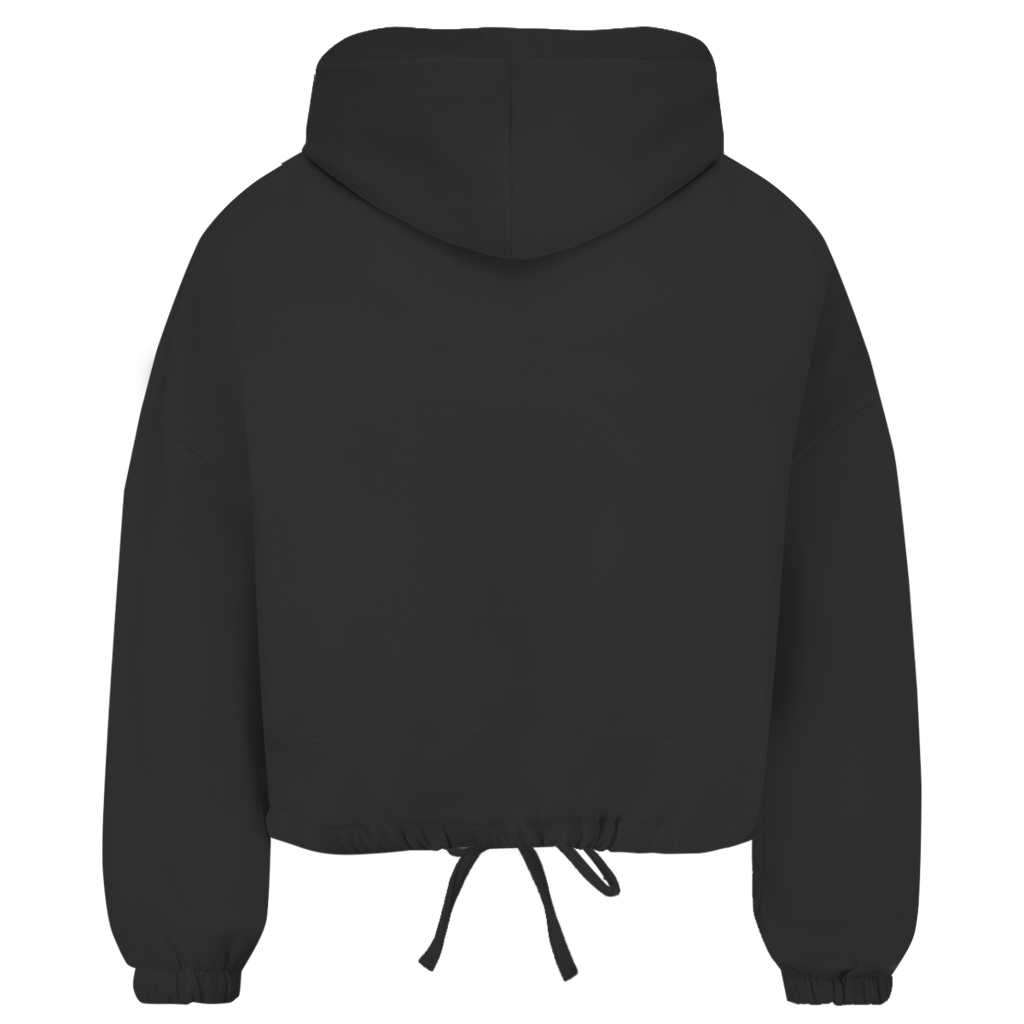 Damen Cropped Oversize Hoodie Die schönsten Momente enstehen, ... - Wortmelodie Moments