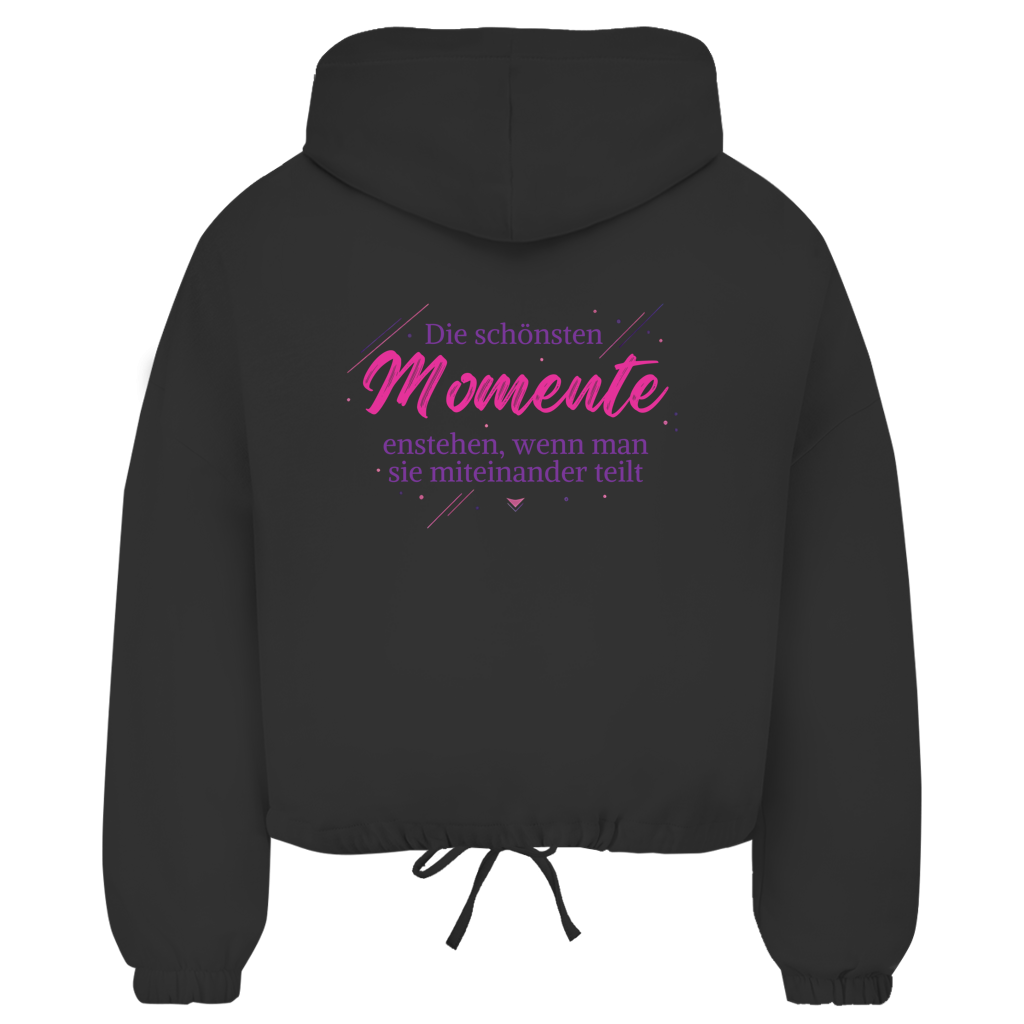 Damen Zipper Hoodie Die schönsten Momente enstehen, ...