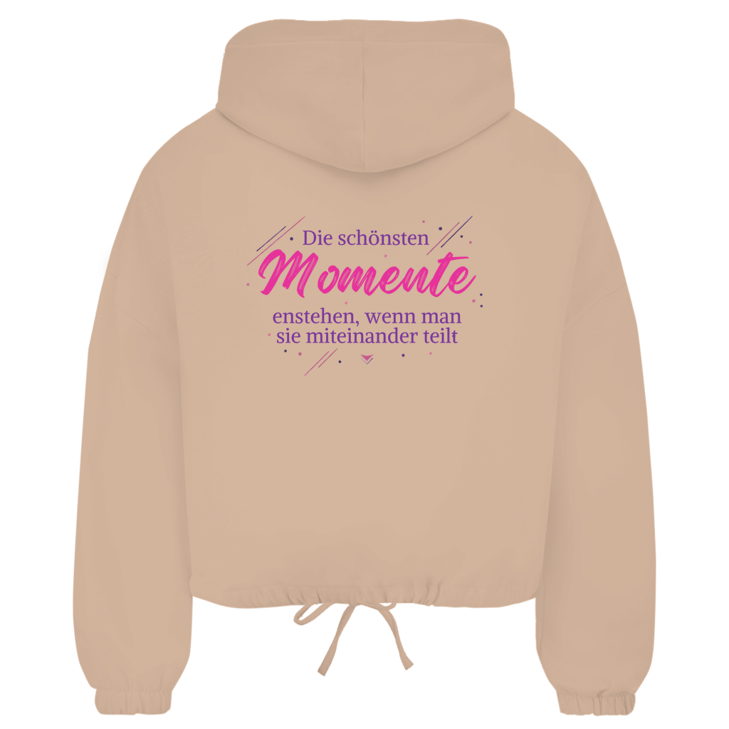 Damen Zipper Hoodie Die schönsten Momente enstehen, ...