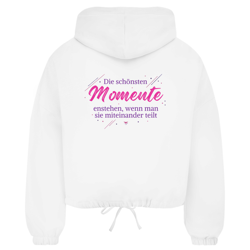 Damen Zipper Hoodie Die schönsten Momente enstehen, ... - Wortmelodie Moments