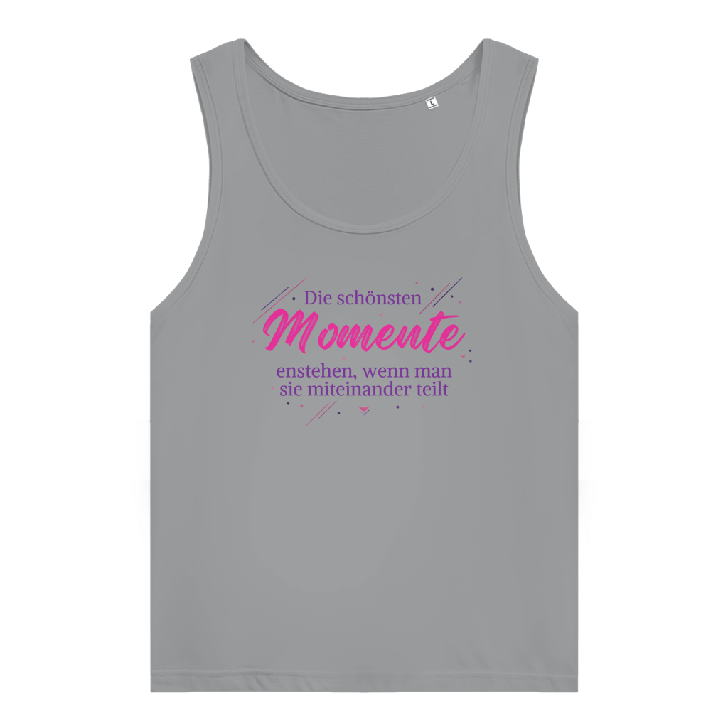 Damen Premium Organic Tank Top Die schönsten Momente enstehen, ... - Wortmelodie Moments