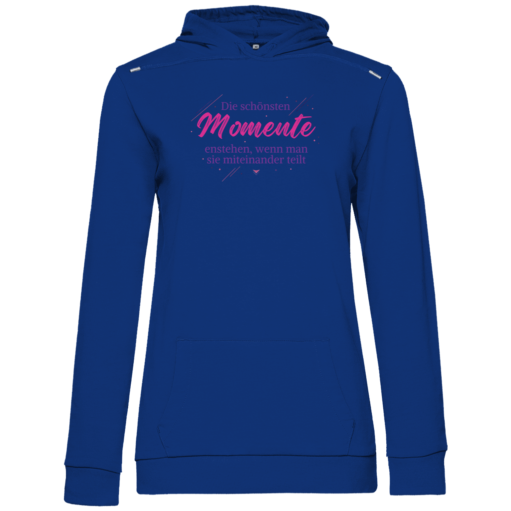 Damen Promo Hoodie Die schönsten Momente enstehen, ... - Wortmelodie Moments