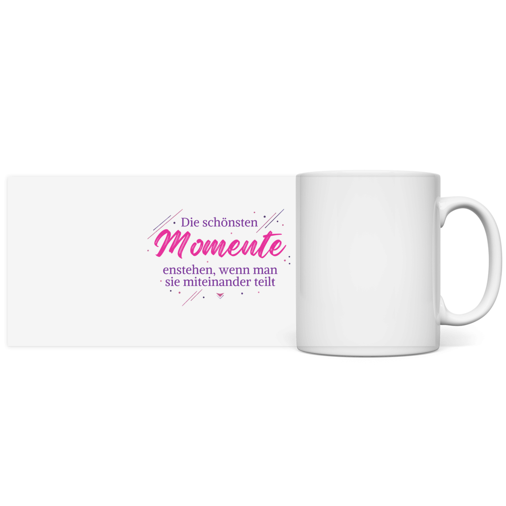 Panorama Tasse Die schönsten Momente enstehen, ...