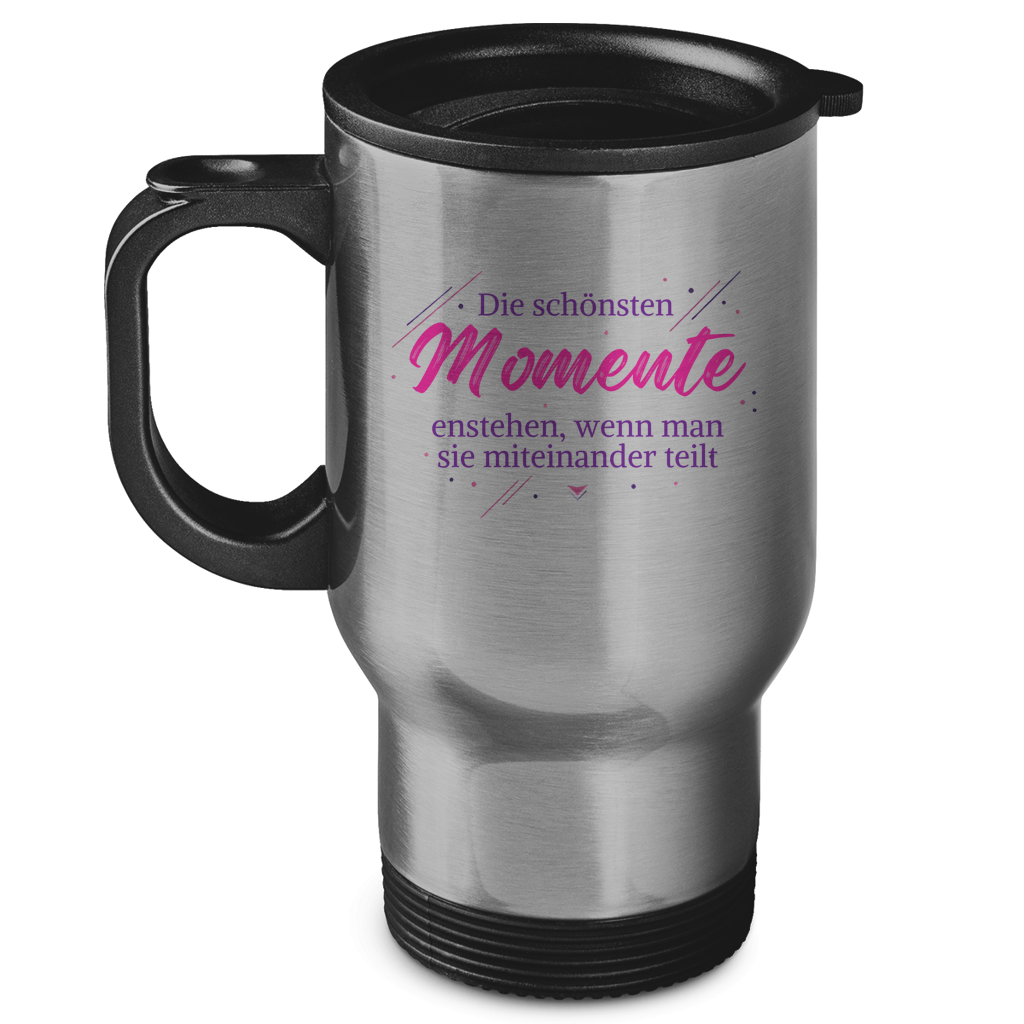 Edelstahl-Thermobecher Die schönsten Momente enstehen, ... - Wortmelodie Moments