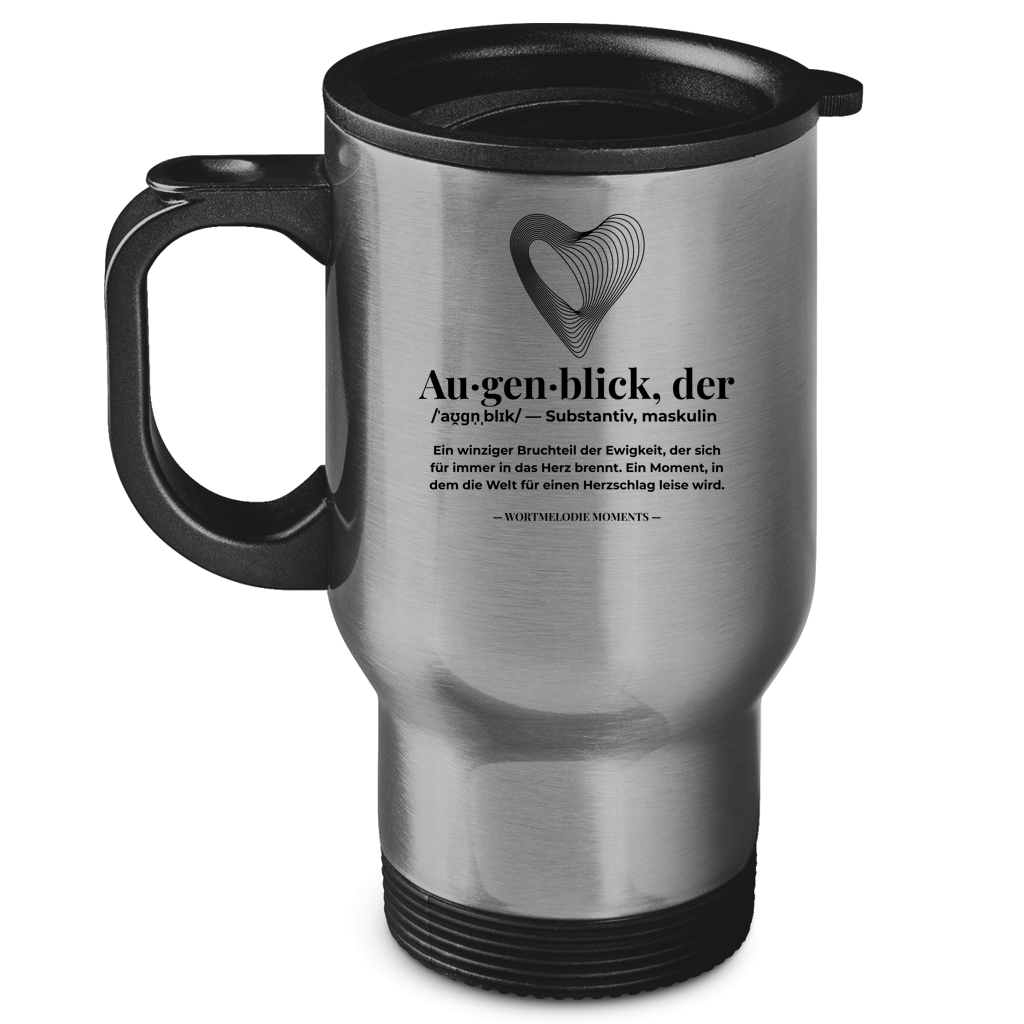 Edelstahl-Thermobecher Augenblick - Wortmelodie Moments