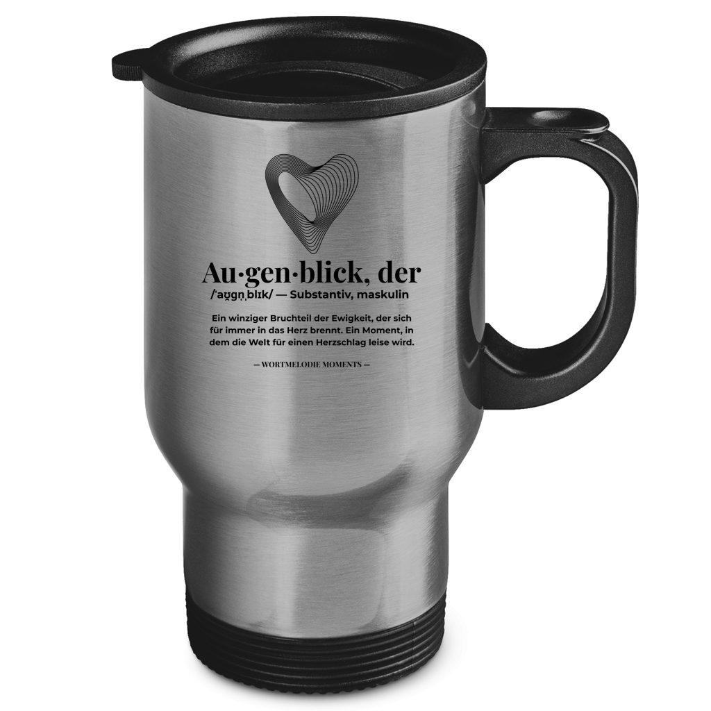 Edelstahl-Thermobecher Augenblick - Wortmelodie Moments