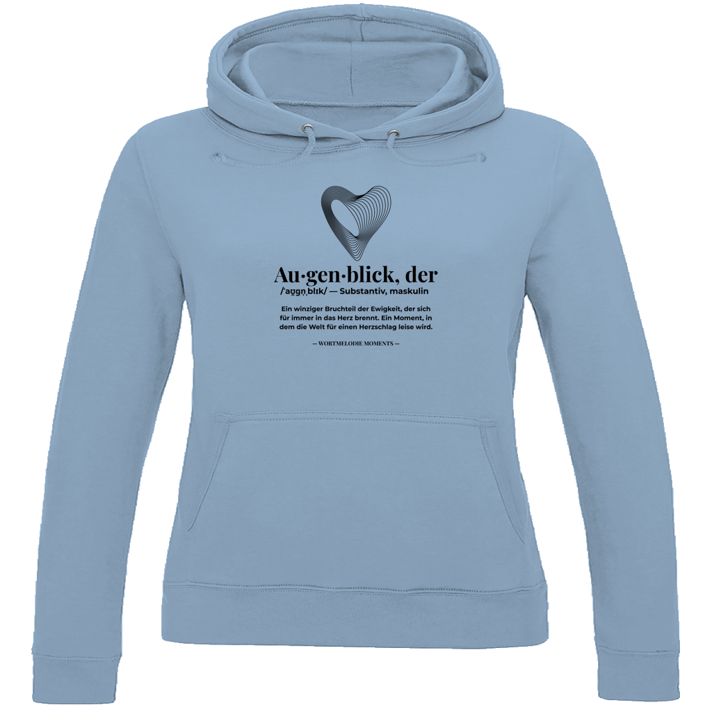 Damen Hoodie Augenblick - Wortmelodie Moments