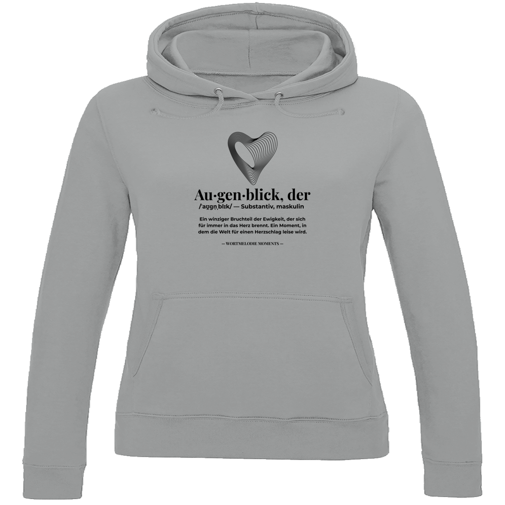 Damen Hoodie Augenblick - Wortmelodie Moments