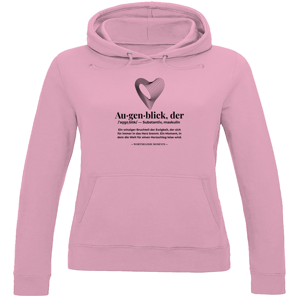 Damen Hoodie Augenblick - Wortmelodie Moments