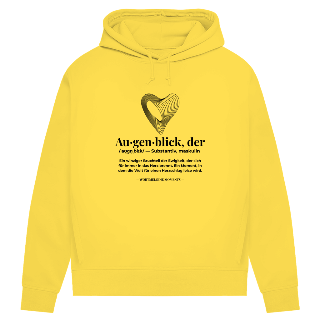Damen Premium Bio Hoodie Augenblick - Wortmelodie Moments