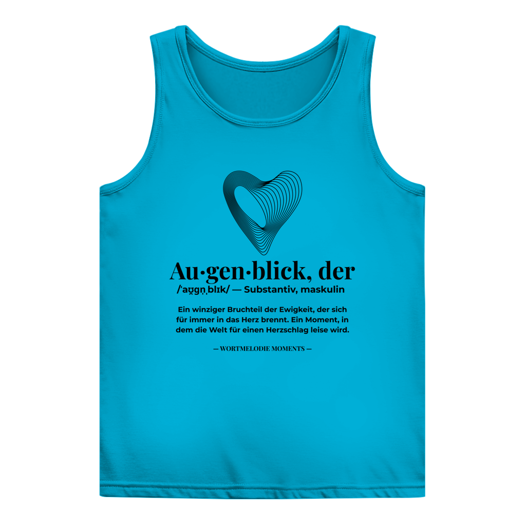 Damen Basic Tank Top Augenblick - Wortmelodie Moments