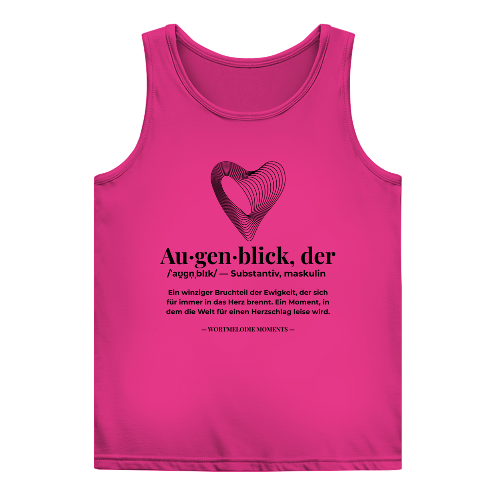 Damen Basic Tank Top Augenblick - Wortmelodie Moments