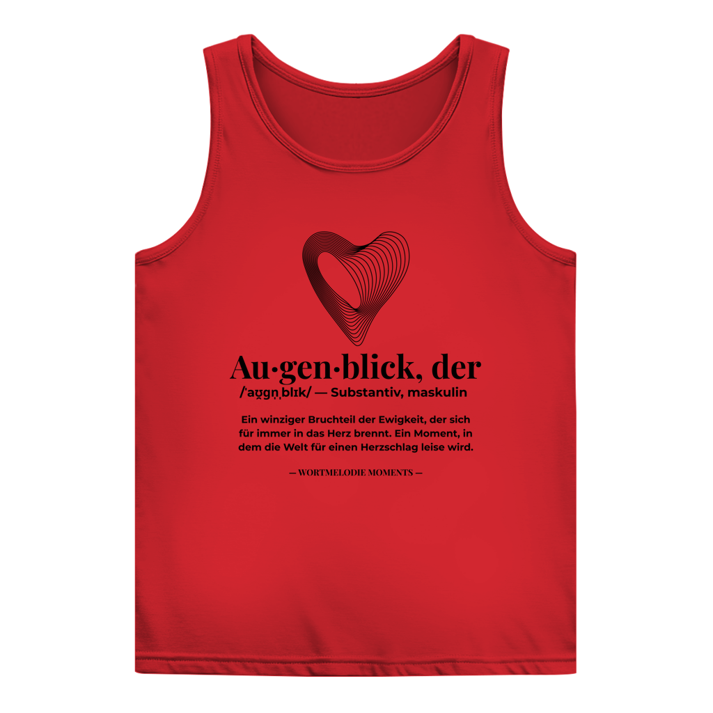 Damen Basic Tank Top Augenblick - Wortmelodie Moments