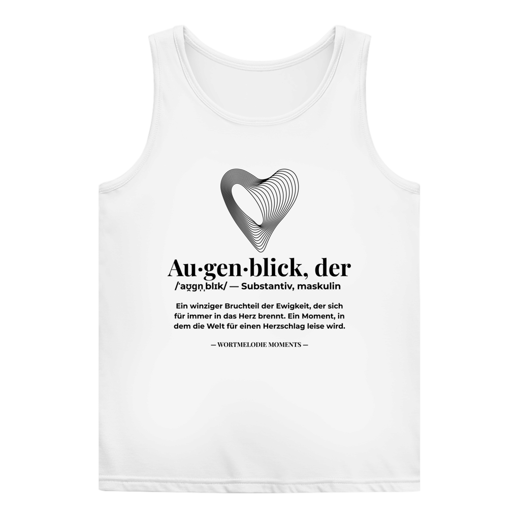 Damen Basic Tank Top Augenblick - Wortmelodie Moments