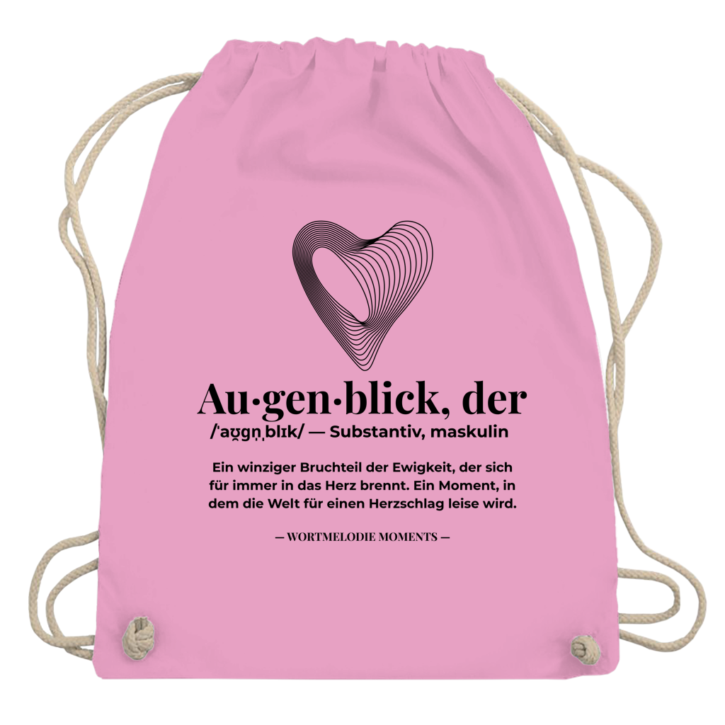 Turnbeutel Augenblick - Wortmelodie Moments