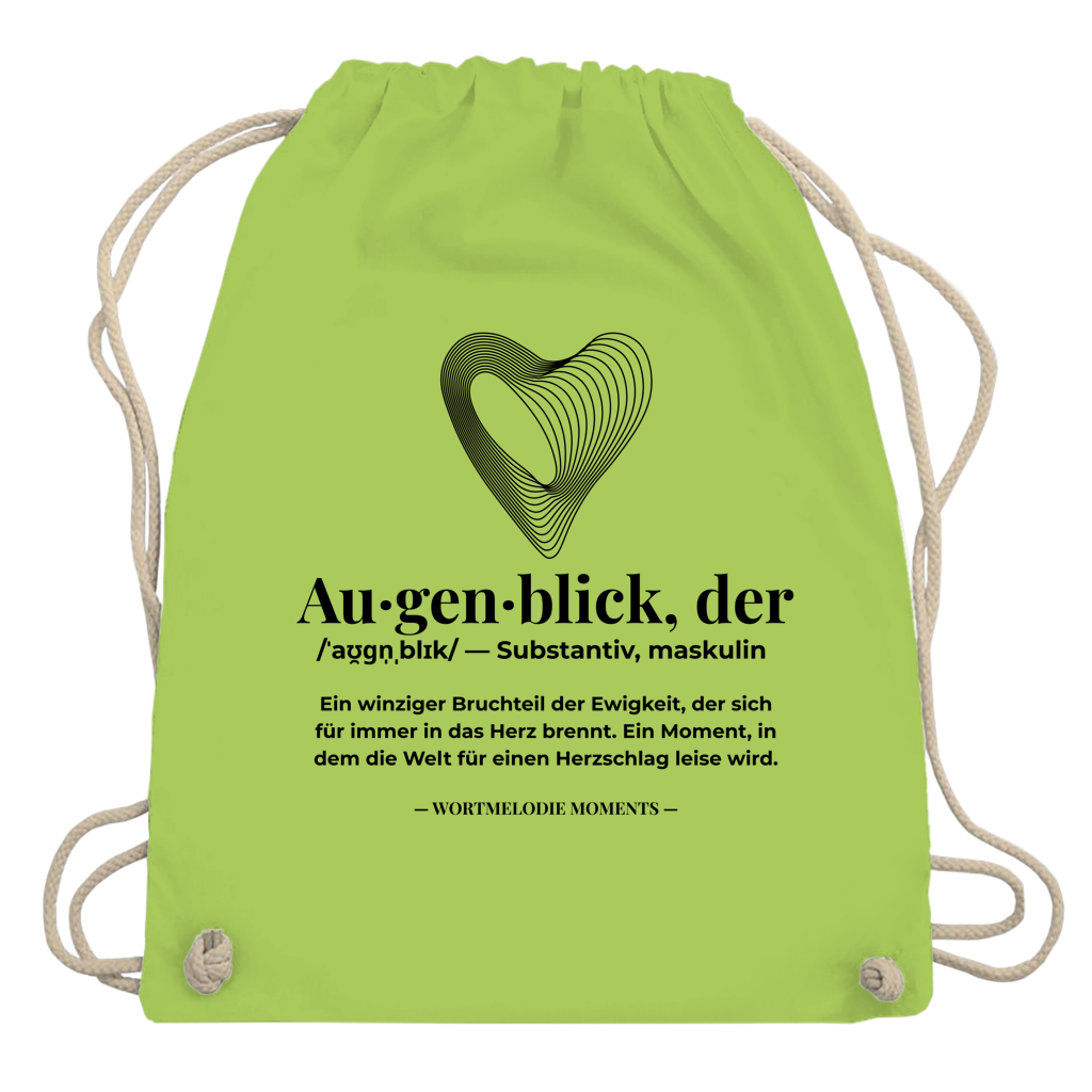 Turnbeutel Augenblick - Wortmelodie Moments