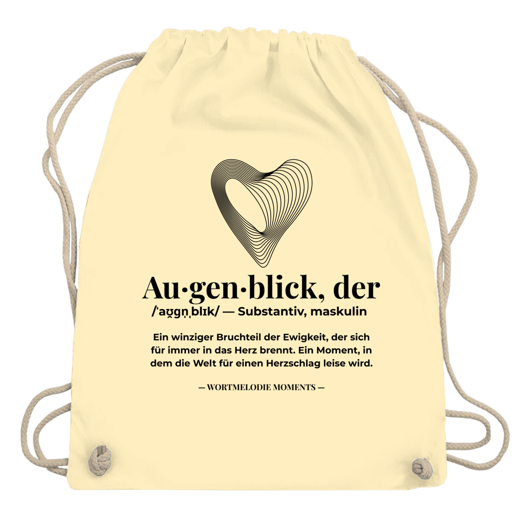 Turnbeutel Augenblick - Wortmelodie Moments