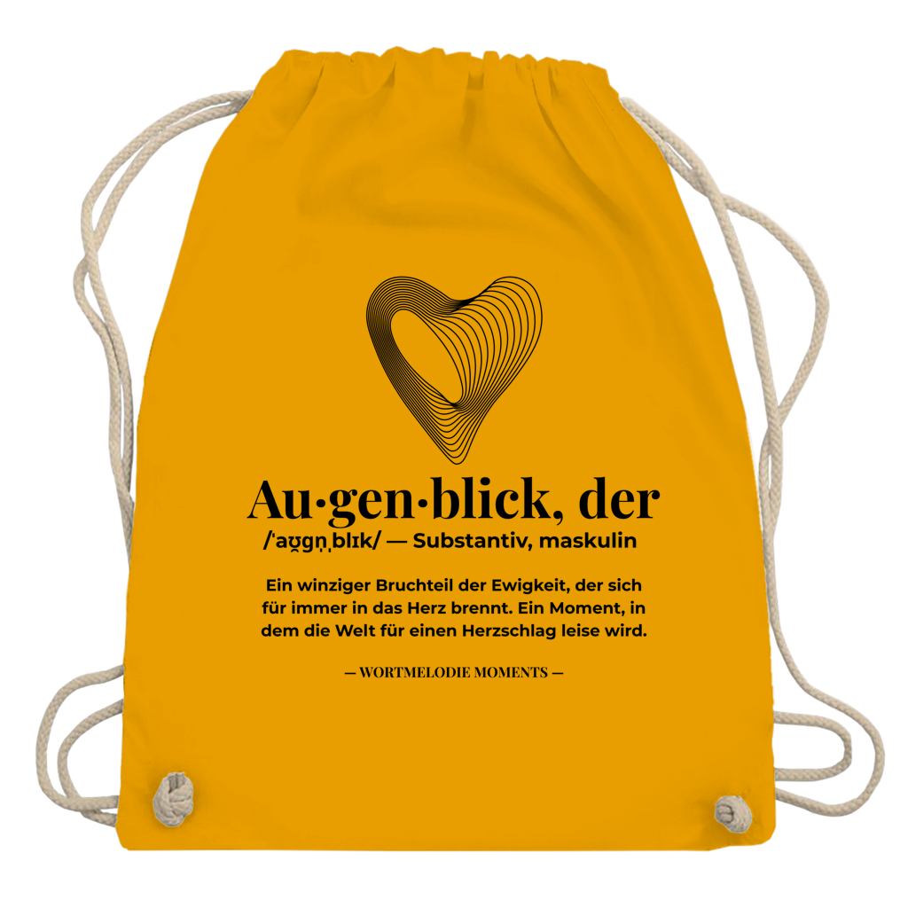 Turnbeutel Augenblick - Wortmelodie Moments