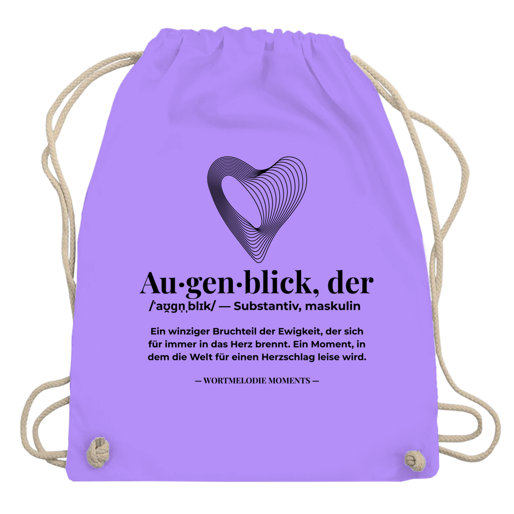 Turnbeutel Augenblick - Wortmelodie Moments