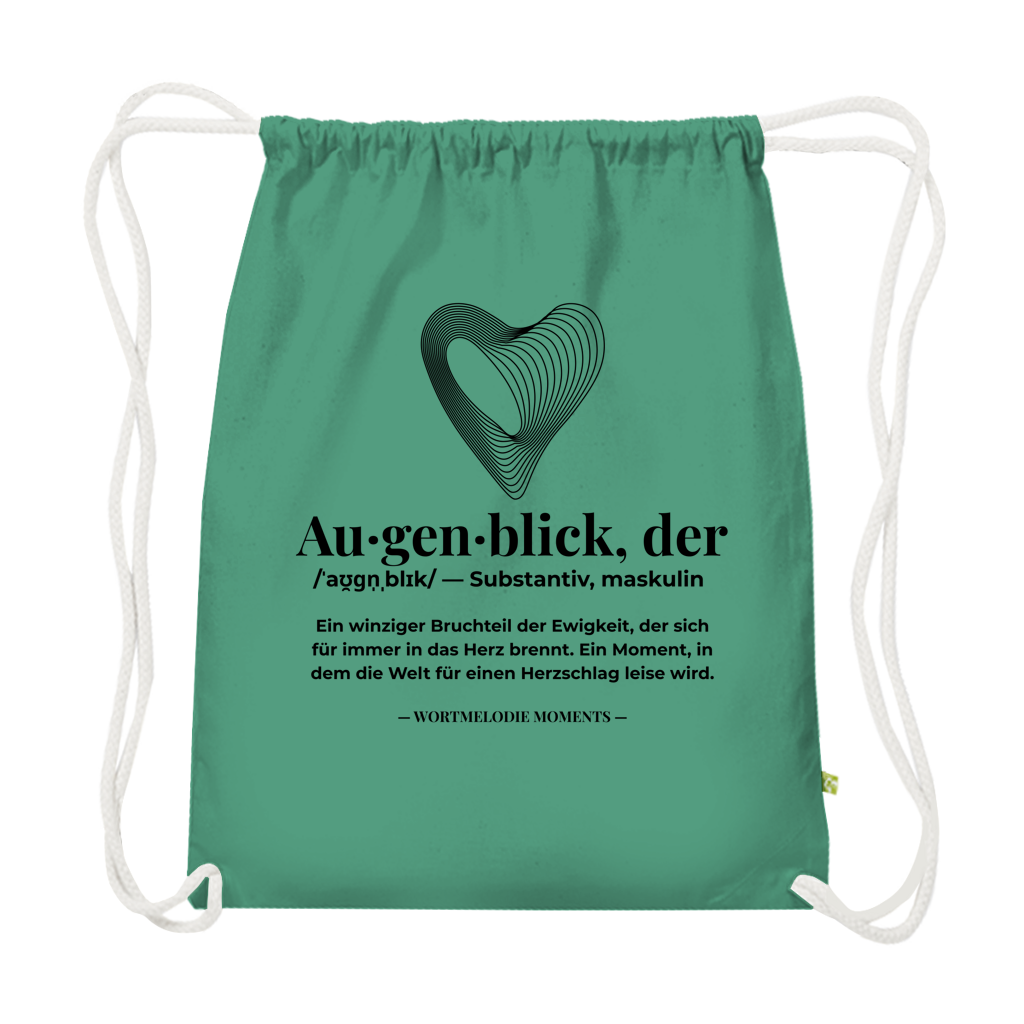 Premium Bio Turnbeutel Augenblick - Wortmelodie Moments