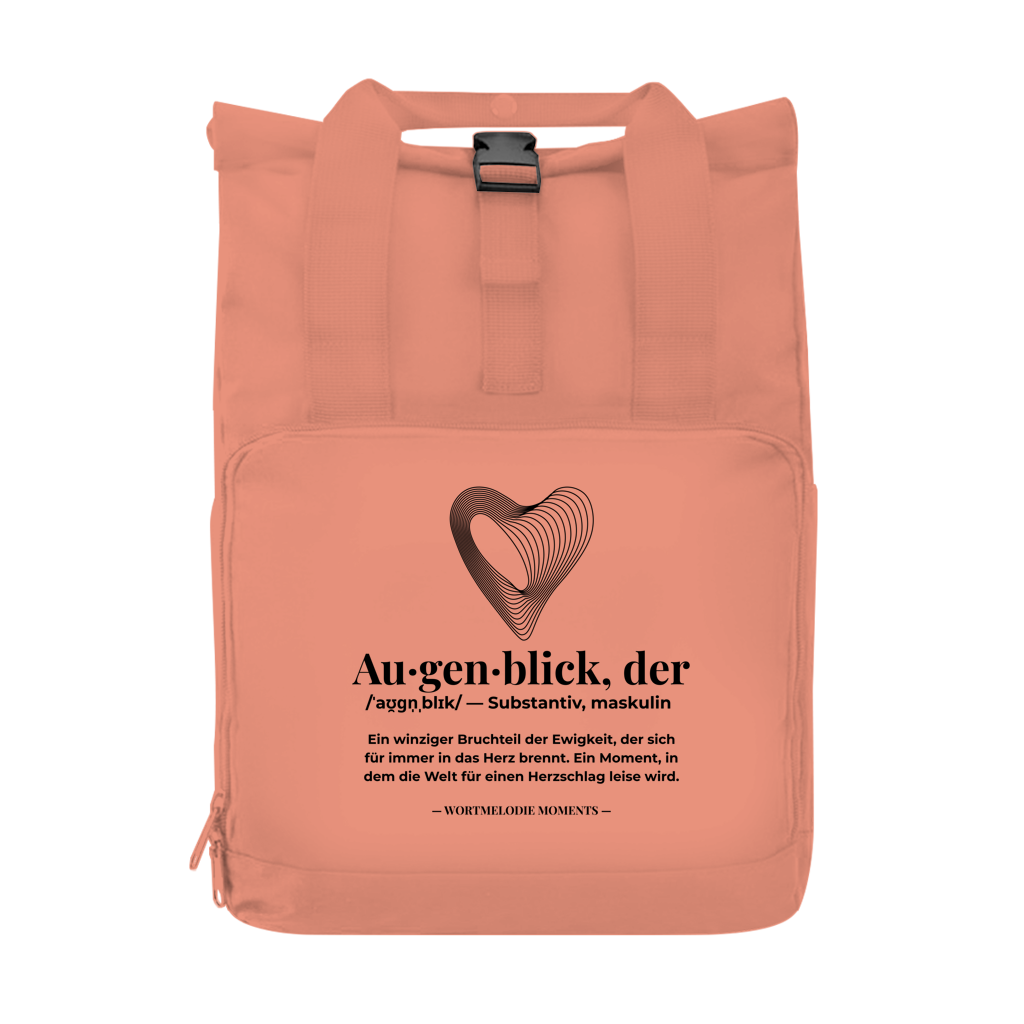 Rucksack mit Seitentasche Augenblick - Wortmelodie Moments