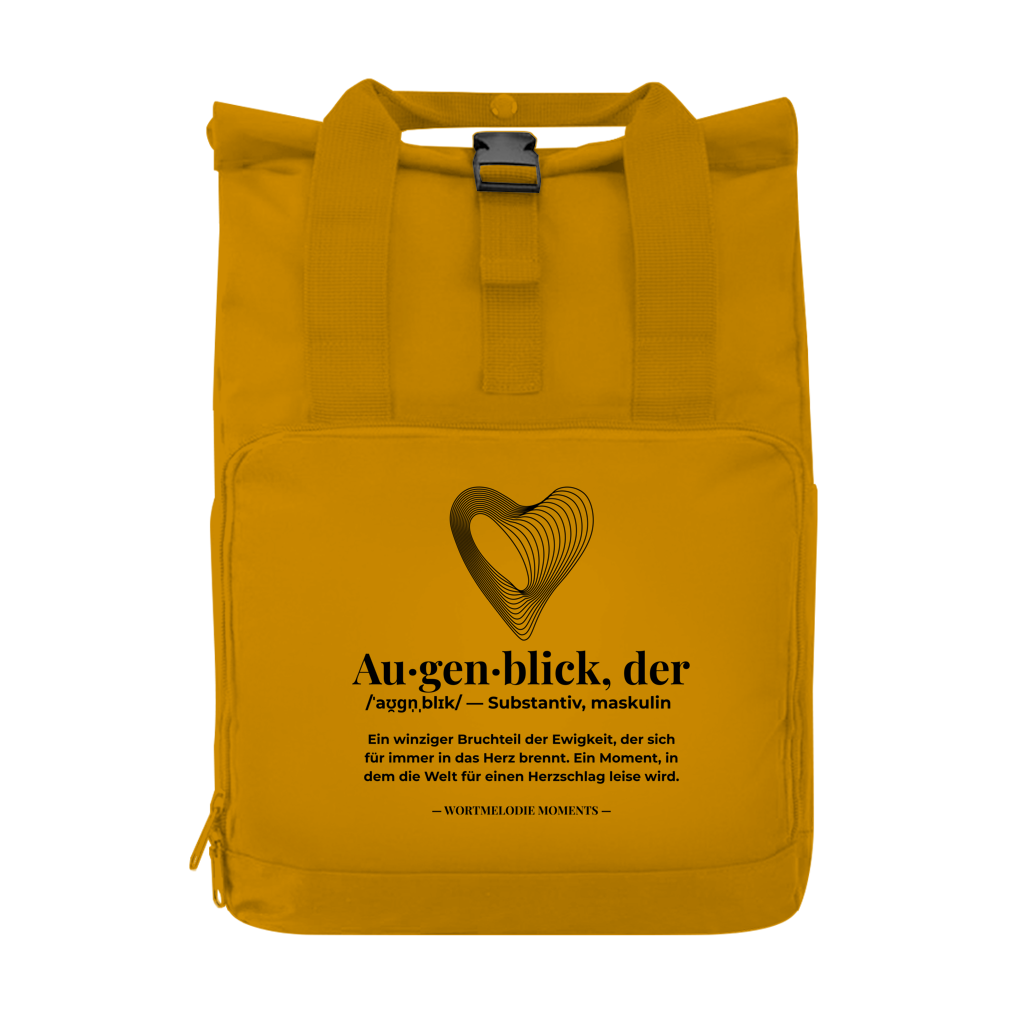 Rucksack mit Seitentasche Augenblick - Wortmelodie Moments