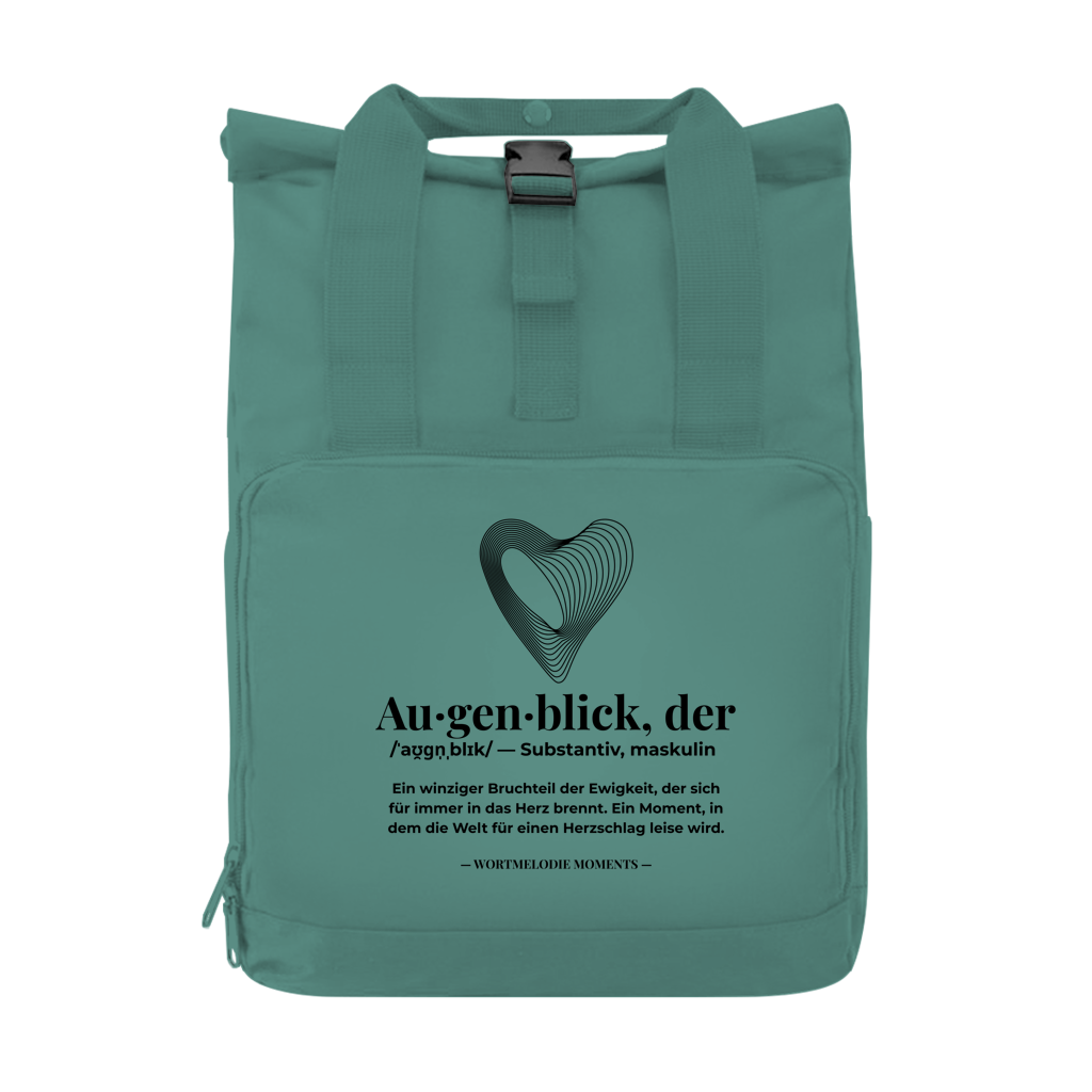 Rucksack mit Seitentasche Augenblick - Wortmelodie Moments