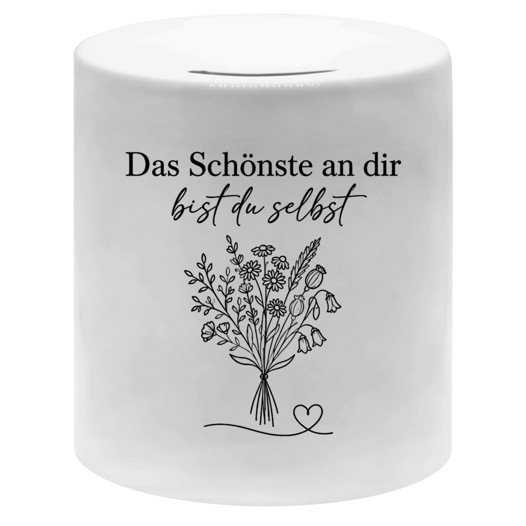 Spardose „Das Schönste an dir bist du“