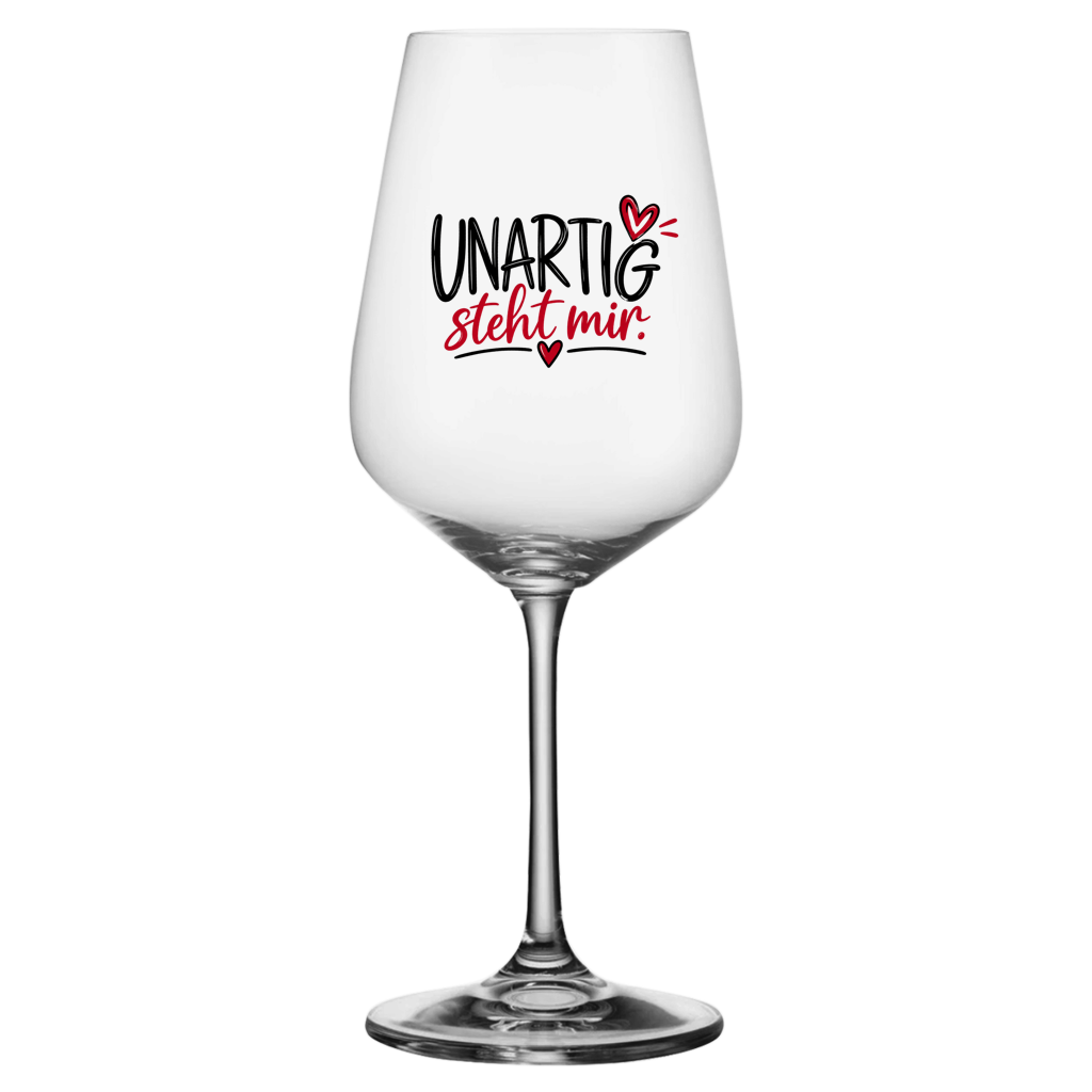 Weinglas „UNARTIG steht mir“ – Das perfekte Geschenk mit Herz und Humor
