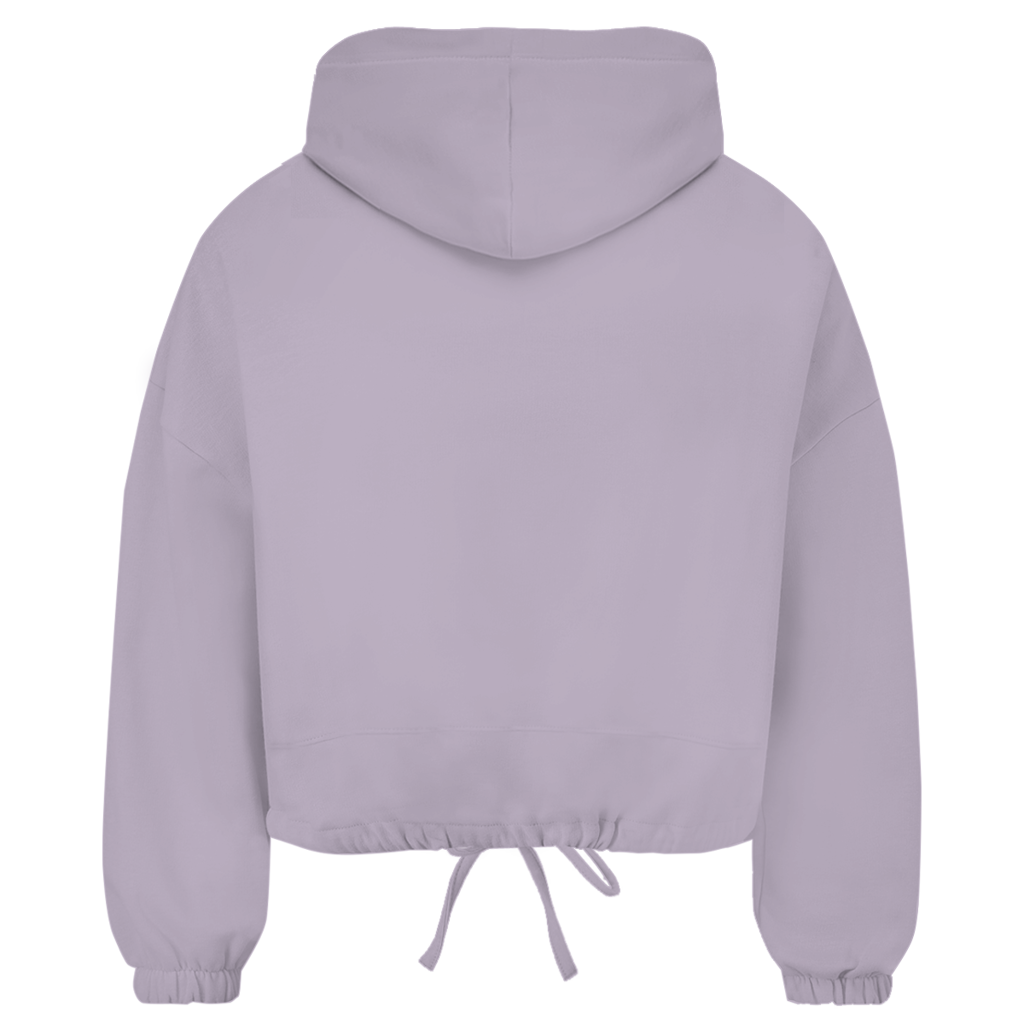 Damen Cropped Oversize Hoodie „UNARTIG steht mir“ – Lässiger Style mit Wohlfühlfaktor