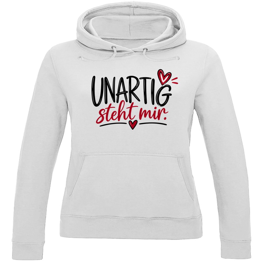 Damen Hoodie „UNARTIG steht mir“ – Kuscheliger Komfort für jeden Tag