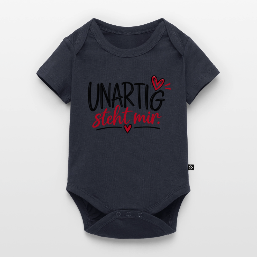 Baby Bio-Kurzarm-Body - Navy